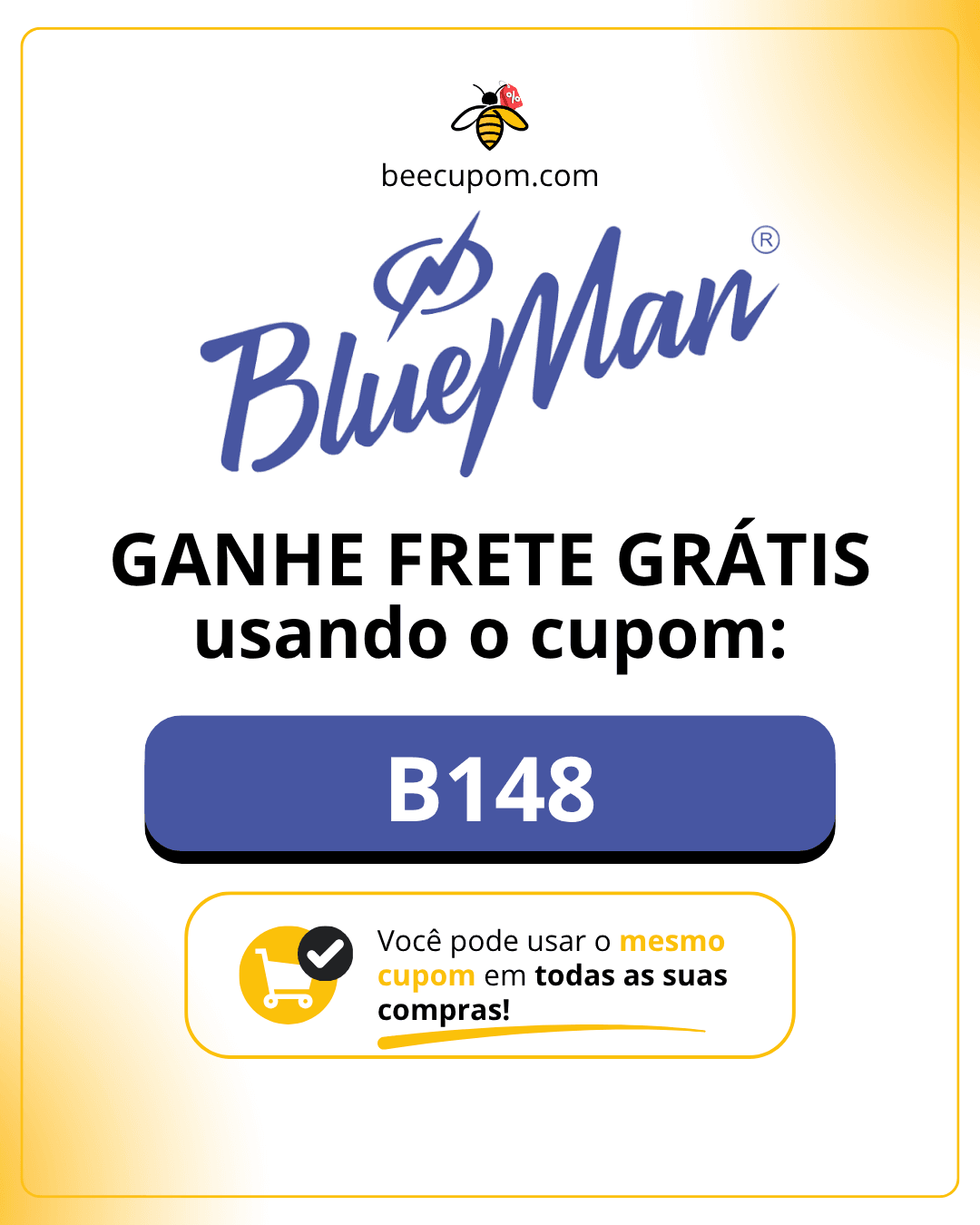 Cupom de desconto BlueMan 